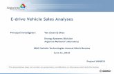 E-drive Vehicle Sales Analyses - Department of Energy · E-drive Vehicle Sales Analyses Project VAN011. ... Partners: Total Project Funding (DOE) ... • Regional PEV adoption pattern
