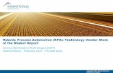 Robotic Process Automation (RPA): Technology Vendor … - RPA Technology... · –Support in terms of consulting, ... services Areas out of scope of the report Automation, ...