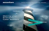 Making your Enterprise Cyber Resilient - Accenture · cyber attacks 100 percent of the time. ... both for funding and investment in mitigating the cyber risk, ... changing human behavior