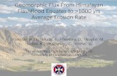 Geomorphic Flux From Himalayan Flashflood Equates …/media/shared/documents/Events/Past... · Geomorphic Flux From Himalayan Flashflood Equates to >1000 yrs ... Rain Gauge data across