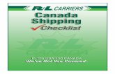 R+L Carriers Does It All 888-757-7669 Inside Sales Team ... · Subject to Section 7 of the conditions, ... à partir du point d'expédition directe vers le Canada (i) ... PREFERENCE