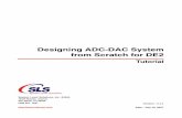 Designing ADC-DAC System from Scratch for DE2 · Designing ADC-DAC System from Scratch for DE2 July ... how to use SOPC Builder and the Quartus II software ... users who ar e new