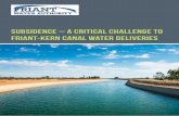 Subsidence – A Critical Challenge to Friant-Kern Canal ... · problem related to land subsidence that affects the Friant-Kern Canal’s carrying capacity and its ability to deliver
