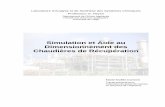 Simulation et Aide au Dimensionnement des Chaudières de ... · power plants, where steam is generated from a gas turbine exhaust and supplied at the ... temperature distribution