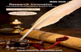 Research Innovato rresearch-chronicler.com/ResInv/pdf/v3i1/3107.pdfPoetry 36 8 Zinat Aboli ... Jayanta Mahapatra, Ka mala Das, ... Indianness that would stand them in good steeds for