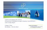 120218 Ohst Achieving Credibility through Commitment ... Ohst.pdf · Achieving Credibility through Industry Commitment – case study Bayer Holger Ohst Bruxelles , ... •Quality,