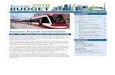 Toronto Transit Commission - City of Toronto · CAPITAL. BUDGET NOTES. Toronto Transit Commission 2018 – 5.2027 CAPITAL BUDGET AND PLAN OVERVIEW The Toronto Transit Commission delivers