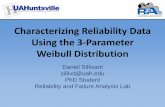 Characterizing failure data using a 3-Parameter Weibull ... · Characterizing Reliability Data Using the 3-Parameter Weibull Distribution Daniel Sillivant sillivd@uah.edu PhD Student