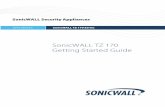 SonicWALL TZ 170 Getting Started Guide · Secondary DNS (optional ... Disable pop-up blocking software or add the management IP address of your ... NAT Enabled (Static IP) SonicWALL
