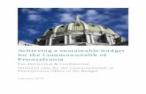 Achieving a sustainable budget for the … of Pennsylvania potential...Achieving a sustainable budget for the Commonwealth of Pennsylvania . Pre-Decisional & Confidential . Intended