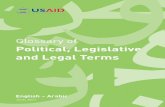 S Glossary of and Legal Terms P دسر م LE A ةينوناقلاو ...cid.suny.edu/publications1/arab/Glossary.pdf · Glossary of Political, Legislative, and Legal Terms English