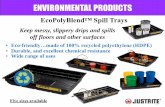 ENVIRONMENTAL PRODUCTS - DQdigitaleworld.dataquestdigital.com.au/~ew1744/files/PBA Equipment... · 1 EcoPolyBlend™ Spill Trays • Eco-friendly…made of 100% recycled polyethylene