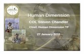 Human Dimension - Defense Technical Information … Human Dimension Concept Previous Army concepts acknowledge the Soldier as the centerpiece of our formations, but none, individually