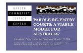 PAROLE RE-ENTRY COURTS: A VIABLE MODEL … RE-ENTRY COURTS: A VIABLE MODEL FOR AUSTRALIA? North Australian Aboriginal Justice Agency (NAAJA) " NAAJA provides ...