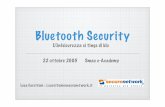 Bluetooth Security - ikkisoft.com di “The Shmoo Group” () - Proof of Concept war-nibbling utility ... Per molti modelli di Compaq iPAQ num_byte >= 600. Conclusioni