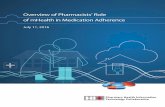 Overview of Pharmacists’ Role of mHealth in Medication ...€¦ · OVERVIEW OF MOBILE HEALTH TO ENHANCE MEDICATION ... to the practice of pharmacy. ... The mHealth information should