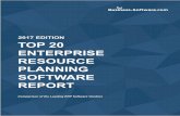 2017 EDITION TOP 20 ENTERPRISE RESOURCE PLANNING SOFTWARE ... · ENTERPRISE RESOURCE PLANNING SOFTWARE REPORT ... Understanding the Different ... IQMS Manufacturing ERP Acumatica