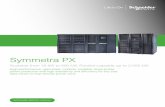 Symmetra PX - - APC USA · Symmetra PX Scalable from 16 kW to 500 kW. Parallel-capable up to 2,000 kW. High-performance, right-sized, modular, scalable, three-phase power protection