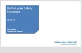 Define your Salary Structure - Bajaj Allianz your Salary... · Process: Understanding the Module When you login, you will see all the components of your Existing salary structure,
