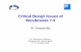 Critical Design Issues of Wendelstein 7-X · Critical Design Issues of Wendelstein 7-X M. Gasparotto ... Superbolt nut Superbolt washer Sleeve Interface Plate Inconel Bolt (l=54.5