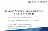Business Aviation - Sustainability in a World of Change Aviation... · Business Aviation - Sustainability in a World ... ability of regional aircraft to meet higher stringency due