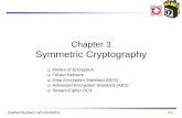 Chapter 3 Symmetric Cryptography - CCS LabsNetSec/SysSec], WS 2010/2011 3.1 Chapter 3 Symmetric Cryptography Modes of Encryption Feistel Network Data Encryption Standard (DES) Advanced