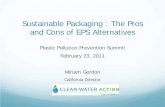 The Pros and Cons of EPS Alternatives - scbwmi.orgscbwmi.org/PDFs/...Packaging-Pros-and-Cons-of-EPS-Alternatives.pdf · Industries Inc. • Ongweoweh Corporation • CardPak, Inc.