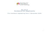 My QTLS Guidance for Applicants - E&T Foundation · My QTLS Guidance for Applicants ... My QTLS is available to all SET members that are undertaking professional formation. You can