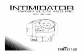 Intimidator Wash 450 IRC User Manual Rev. 1 · Page 4 of 27 Intimidator Wash Zoom 450 IRCUser Manual Rev. 1 1. BEFORE YOU BEGIN What Is Included Hardware • Intimidator Wash Zoom