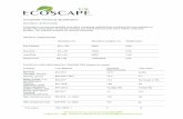 Composite Technical Specification - Ecoscape UK UK Ltd, Company Reg:08530988 T:0845 9011 988 W: E:sales@ecoscapeuk.co.uk Composite Technical Specification MATERIAL STRUCTURE Ecoscape