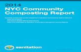 Community Composting Report 2014 - New York City NYC Community Composting Report ... Diverting organic waste from land˜lls for bene˜cial use is an important element ... 8 NYC Community