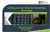 Listing on the Nairobi Securities Exchange - ICPAK · Listing on the Nairobi Securities Exchange ... •The Nairobi Securities Exchange (NSE) ... issuer or family members of
