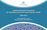 National Strategic Framework for Aboriginal and Torres ... · be undertaken to realise the aims and objectives of the National Strategic ... Health determinants ... health problems