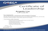 Angela Liu - DECA Ontariodeca.ca/documents/Leadership_Certificates.pdfEarl Haig SS . Raymond Li Earl Haig SS . Jessica Muller East York CI . ... Shivani Brinthanath Town Centre PHS
