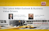 The Latest M&A Outlook & Business Value Drivers · Type of Business Industry Segment Service Provided Enviromental Consulting Firm Con/Eng Sell-side Quarry & Landfill Con/Eng Sell-side