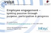 Employee engagement - Voice Parkes...who is voice project? ... motivation initiative ... Comparing drivers of employee engagement in commercial and not-for-profit organisations.