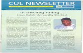 In the Beginning - Caleb University · In the Beginning... How Caleb University Started The dream of establishing the ... speech presented by Dr. Teju Bolujoko on behalf of the promoters