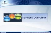 Services Overview - National Remote Sensing Centre India_NRSC Imagery... · Services Overview ©2015 Avineon India ... integration with GIS ... .Net, Java, WCF, Web Services, DB Services