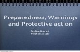 Preparedness, Warnings and Protective action ·  · 2013-01-18Preparedness, Warnings and Protective action DeeDee Bennett Oklahoma State Sunday, May 13, ... ecology theory Sunday,