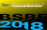 PROCUREMENT HANDBOOK - Big Science Business … · PROCUREMENT HANDBOOK ... aiming to achieve a balanced industrial return for all its Member ... No equipment or building and engineering