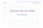 Browser Security Model - Stanford University lectures on Web securityFour lectures on Web security Browser security model The browser as an OS and execution platform Basic http: headers,