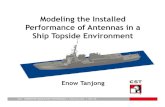Modeling the Installed Performance of Antennas in a Ship ... · Modeling the Installed Performance of Antennas in a ... System Level Design ... center calculation Arbitrary slant