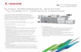HIGH PERFORMANCE, INTUITIVE USABILITY, VERSATILE FINISHINGdownloads.canon.com/nw/pdfs/copiers/iRADV8500Srs_Brochure.pdf · HIGH PERFORMANCE, INTUITIVE USABILITY, VERSATILE FINISHING