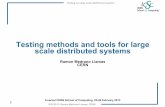 Testing methods and tools for large scale distributed systems · Testing methods and tools for large scale distributed systems Ramon Medrano Llamas ... How to react to change? ITIL