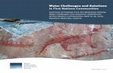 Water Challenges and Solutions - wpgg.ca · Water Challenges and Solutions ... Participants suggested that opportunities for First Nations leaders and ... This document synthesizes