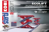 HEAVY-DUTY IN-GROUND LIFT ECOLIFT - Stertil-Koni USA · HEAVY-DUTY IN-GROUND LIFT ECOLIFT ... The ECOLIFT is a drop-in and bolt-in design, ... in the field of heavy duty vehicle lifting.