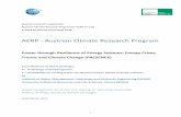 Austrian Climate Research Program - TU Wien · ACRP ‐ Austrian Climate Research Program ... detailed description and modeling of energy ... ‐ Investigate economic aspects of adaptation