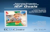 Enhancing Recognition of High Quality, Functional IEP …ectacenter.org/~pdfs/pubs/rating-iep.pdf · A training activity for Early Childhood Special Education staff Enhancing Recognition