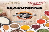  · Snider's unique seasonings, sauces, and marinades have been satisfying discriminating taste buds for generations.