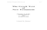 The Greek Text of New Testament - Bible views ·  · 2012-09-20Byzantine and the Early Church Fathers ... The Greek Text of New Testament ... It was the second Authorized Version.